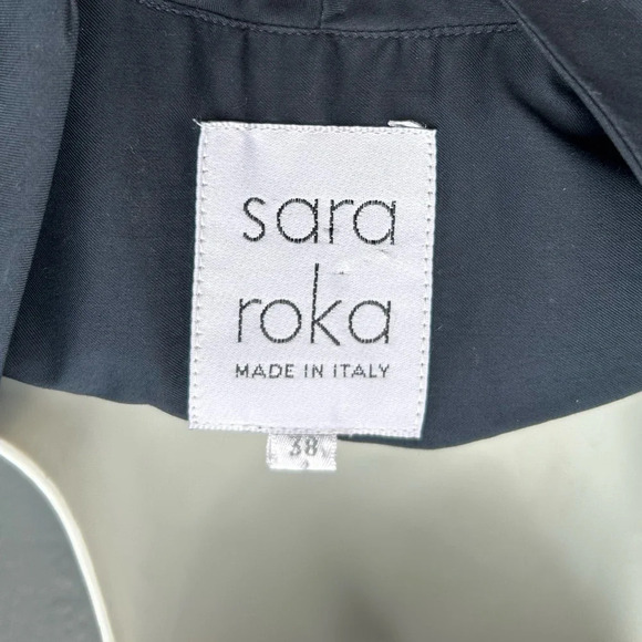 Sara Roka Navy Shirt Dress, size 2/4 - Picture 9 of 9